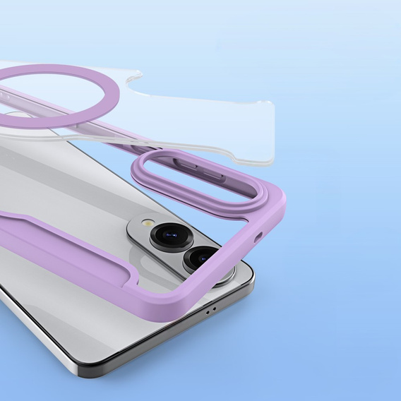 Dux Ducis Θήκη για Samsung Galaxy S25 Edge, Skin X Pro, MagSafe, μωβ