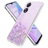 Θήκη για Oppo A78 5G, Glittery, μωβ