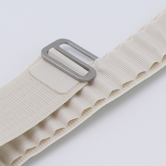 Λουράκι νάιλον για Apple Watch 1/2/3/4/5/6/7/8/SE/ULTRA 42/44/45/49mm, μπεζ