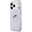 Θήκη Karl Lagerfeld IML Glitter Karl & Choupette Heads Logo MagSafe για iPhone 17 Pro