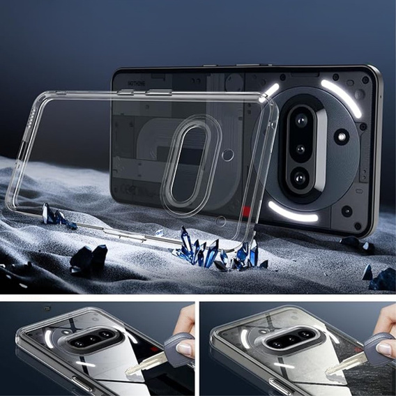 Θήκη για Nothing Phone 3a, Fusion Hybrid, διαφανής