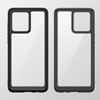 Θήκη για Motorola Moto G84 5G, Fusion Hybrid, διαφανής / μαύρη