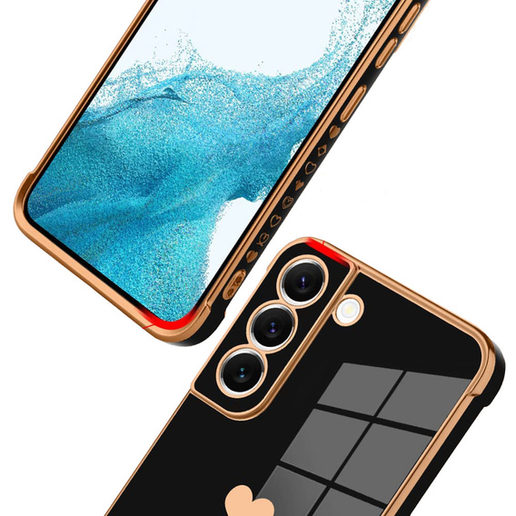 Θήκη για Samsung Galaxy S22, Electro heart, μαύρη