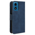Θήκη με πτερύγιο για Motorola Moto E14, Card Slot, σκούρο μπλε