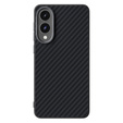 Η θήκη ABEEL για το Samsung Galaxy S25 Edge, Carbon Fiber, για MagSafe, μαύρη