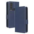 Θήκη με πτερύγιο για Cat S75 5G, Wallet Litchi Magnet, σκούρο μπλε