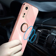 Θήκη για Oppo A78 5G, Electro Ring, ροζ rose gold