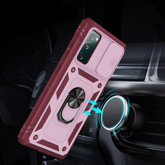 Θήκη για Samsung Galaxy S20 FE, CamShield Slide, ροζ