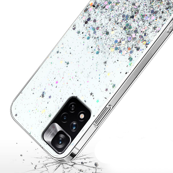 Θήκη για Xiaomi Redmi Note 11 Pro 4G/5G, Glittery, διαφανής