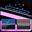 2x Μετριασμένο γυαλί για iPhone 14 Pro Max, ERBORD Easy App Full Screen Protector