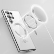 Θήκη για Samsung Galaxy S23 Ultra, MagSafe Hybrid, ασημένια