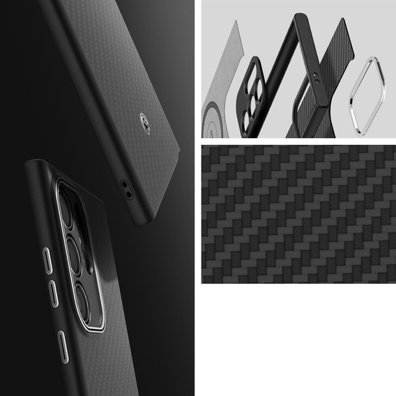 Θήκη Spigen Enzo Aramid μαύρη για Samsung Galaxy S24 Ultra
