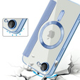 Θήκη με πτερύγιο για iPhone 16E, RFID Wallet MagSafe CamShield, μπλε