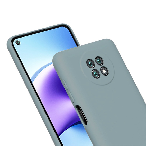 Θήκη για Xiaomi Redmi Note 9T 5G, Silicone Lite, λεβάντα γκρι