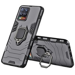 Θήκη για Realme 8 / 8 Pro, Kickstand Ring, μαύρη