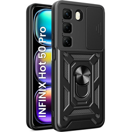Θήκη για Infinix Hot 50 Pro 4G, CamShield Slide, μαύρη
