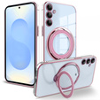 Μαγνητική θήκη για Samsung Galaxy S25+ Plus, για MagSafe, ροζ