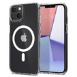Θήκη MagSafe Spigen για iPhone 13 Mini, Ultra Hybrid, λευκή + Μετριασμένο γυαλί 9H
