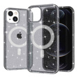 θήκη για iPhone 14 Plus, Glittery, για MagSafe, μαύρη