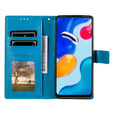 Θήκη με πτερύγιο για Xiaomi Redmi Note 11/11S, Mandala, μπλε