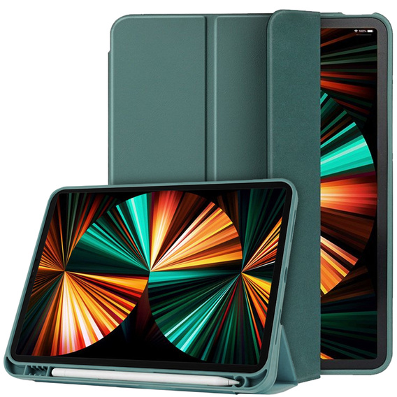 Θήκη για iPad Pro 11 2021/2022, Smartcase με χώρο για γραφίδα, πράσινη