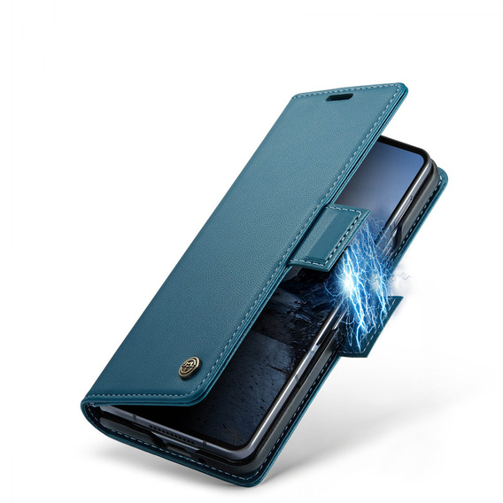 CASEME Litchi θήκη πορτοφόλι flip για Samsung Galaxy Z Fold7 5G