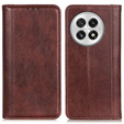 θήκη με πτερύγιο για OnePlus 13, Split Leather, καφέ