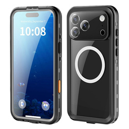 Θήκη για iPhone 17 Pro Max, αδιάβροχη IP68, SHELLBOX MagSafe, μαύρο