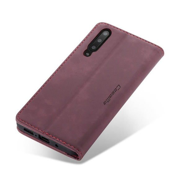θήκη CASEME για Samsung Galaxy A70, Leather Wallet Case, μπορντό