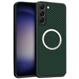 Θήκη για Samsung Galaxy S23 Plus, Magsafe Slim Carbon, πράσινη
