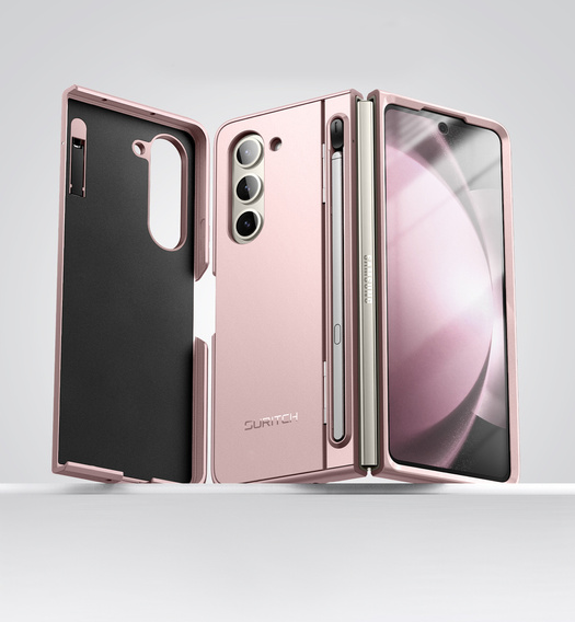 Θήκη Suritch Full Body με βάση και θήκη για γραφίδα για Samsung Galaxy Z Fold5