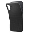 θήκη Spigen για iPhone 16, Liquid Air, μαύρη + μετριασμένο γυαλί 9H