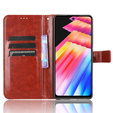 Θήκη με πτερύγιο για Infinix Hot 30, Crazy Horse Wallet, καφέ