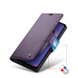 CASEME flip case για Samsung Galaxy A54 5G, Litchi Wallet, μωβ