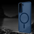 Θήκη για Samsung Galaxy S21, για MagSafe, ERBORD Μatt Case, ναυτικό μπλε + Γυαλί οθόνης