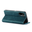 θήκη CASEME για Xiaomi Redmi Note 10 / 10S, Leather Wallet Case, πράσινη