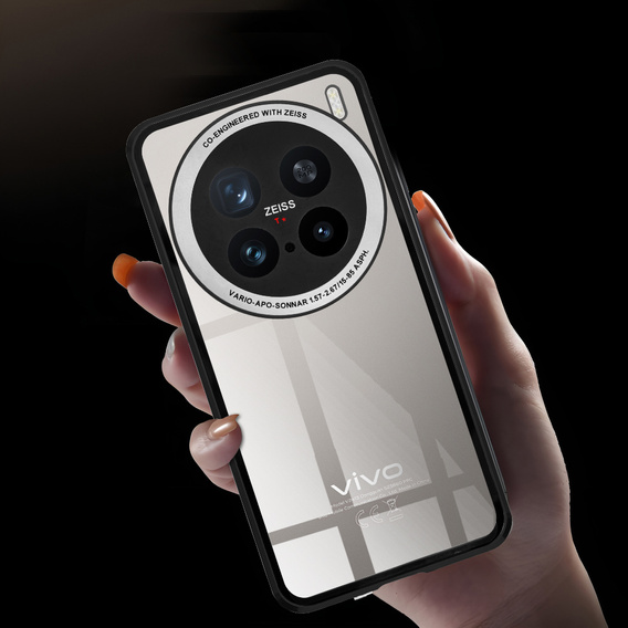θήκη για το Vivo X200 Pro 5G, Magnetic Dual Glass, μαύρη