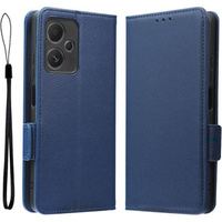 Θήκη με πτερύγιο για Xiaomi Redmi Note 12 5G / POCO X5 5G, Wallet Litchi Magnet, σκούρο μπλε