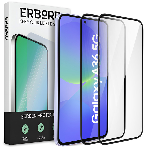 2x Κεραμικό υβριδικό γυαλί ERBORD για Samsung Galaxy A36 5G