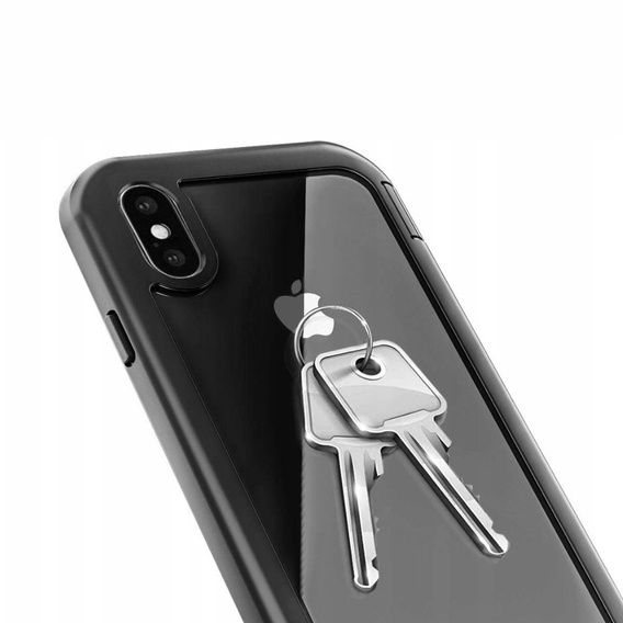 Θήκη για iPhone X/XS, Shockproof, με μεμβράνη, μαύρη