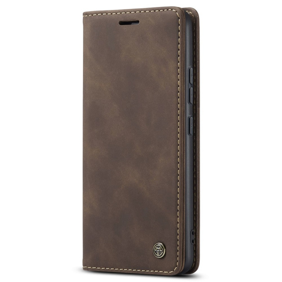 θήκη CASEME για Xiaomi 12T / 12T Pro, Leather Wallet Case, καφέ
