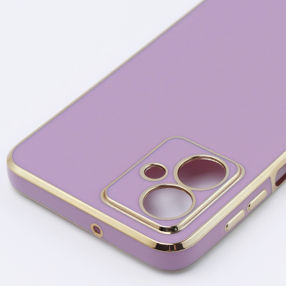 Θήκη για Motorola Moto G54 5G, Glamour CamShield, μωβ