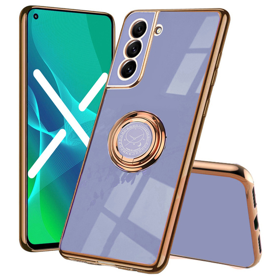 Θήκη για Samsung Galaxy S21 FE, Electro Ring, μπλε