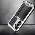 Θωρακισμένη θήκη για Samsung Galaxy S25, R-JUST, ασημένια