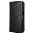 Θήκη με πτερύγιο για Samsung Galaxy A25 5G, Crazy Horse Wallet, μαύρη