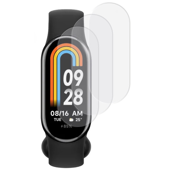 3x Φύλλο υδρογέλης ERBORD για Xiaomi Smart Band 10 / 9 / 8