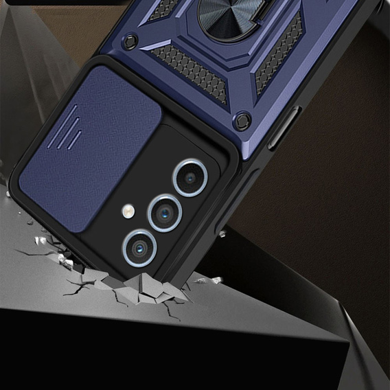 Θήκη για Samsung Galaxy M35, CamShield Slide, μπλε