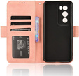 Θήκη με πτερύγιο για Oppo Reno 12 Pro, Card Slot, ροζ