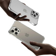 Θήκη για iPhone 16 Pro, Erbord Dropproof, διαφανής + γυαλί