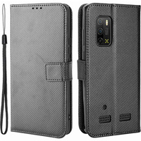 Θήκη με πτερύγιο για Ulefone Armor X10 / X10 Pro, Wallet Smart Magnet Case, μαύρη